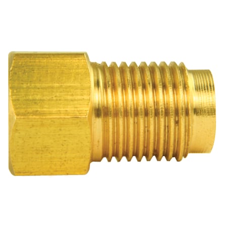 Ags Brass Adapter, Female(3/8-24 Inverted), Male(7/16-24 Inverted), 1/bag BLF-22B